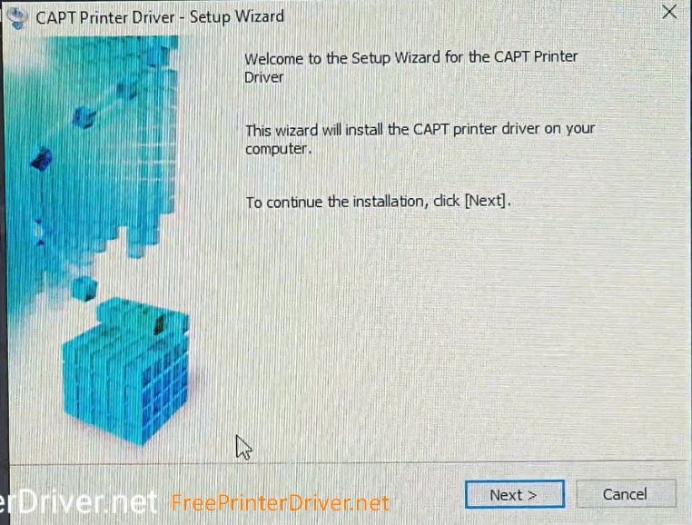 CAPT Printer Driver - Setup Wizard show